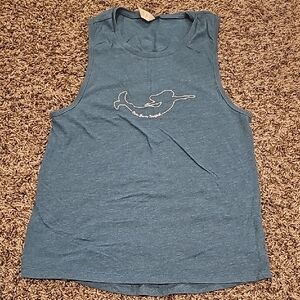 Blue Tank Top with Graphic